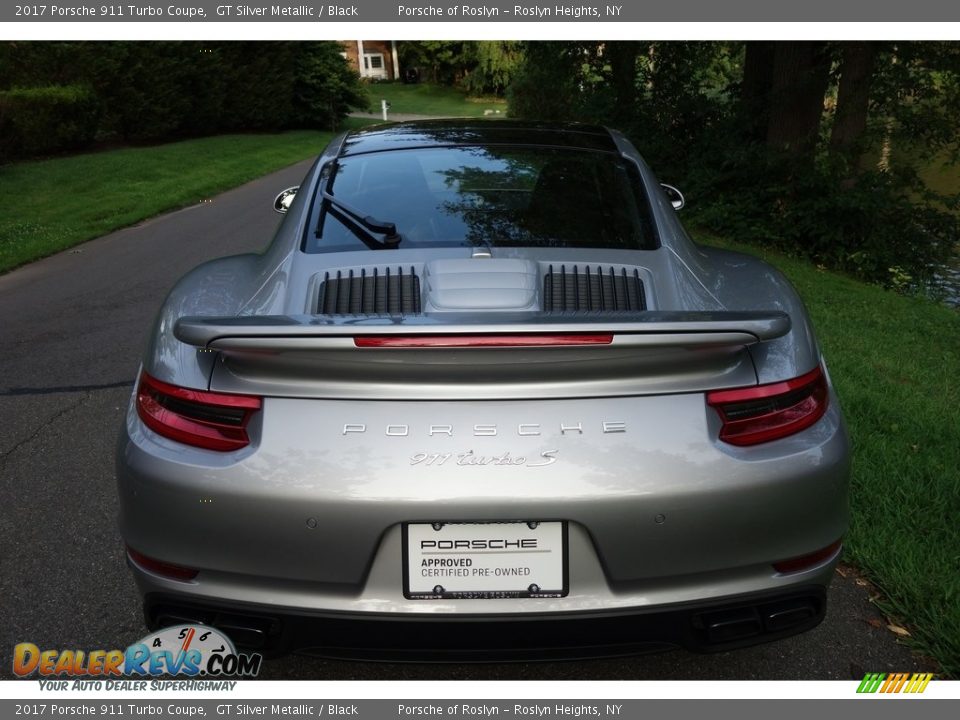 2017 Porsche 911 Turbo Coupe GT Silver Metallic / Black Photo #5