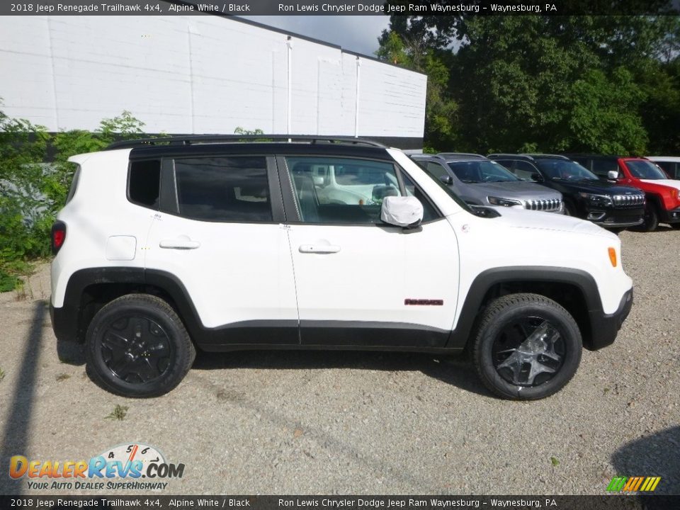 2018 Jeep Renegade Trailhawk 4x4 Alpine White / Black Photo #5