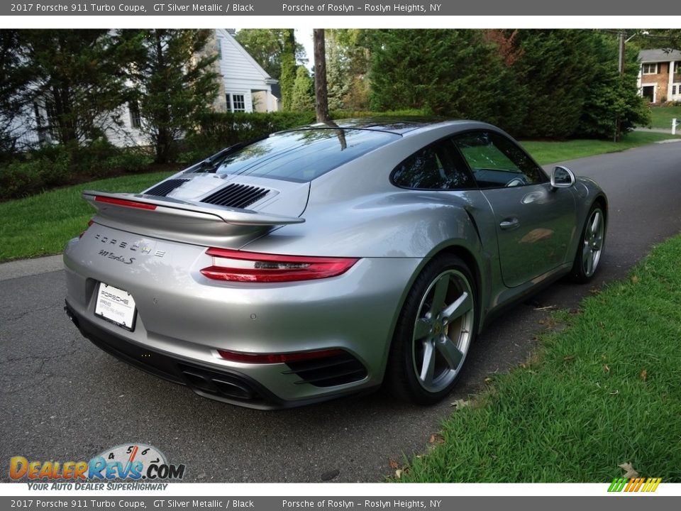 2017 Porsche 911 Turbo Coupe GT Silver Metallic / Black Photo #6