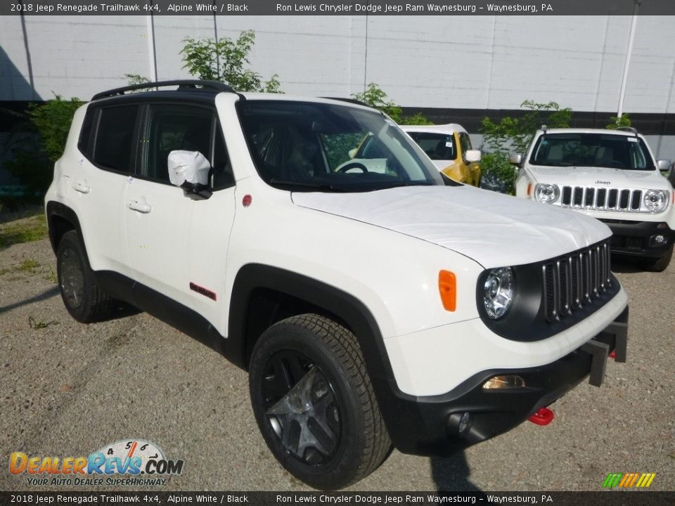 2018 Jeep Renegade Trailhawk 4x4 Alpine White / Black Photo #6