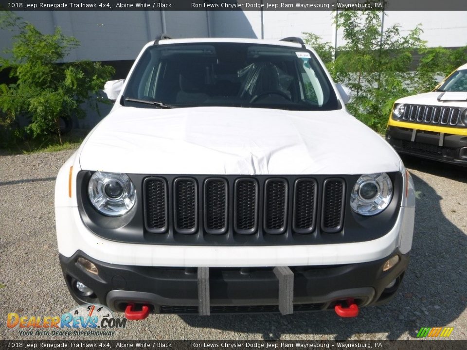 2018 Jeep Renegade Trailhawk 4x4 Alpine White / Black Photo #7
