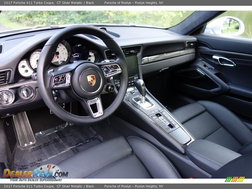 Black Interior - 2017 Porsche 911 Turbo Coupe Photo #10