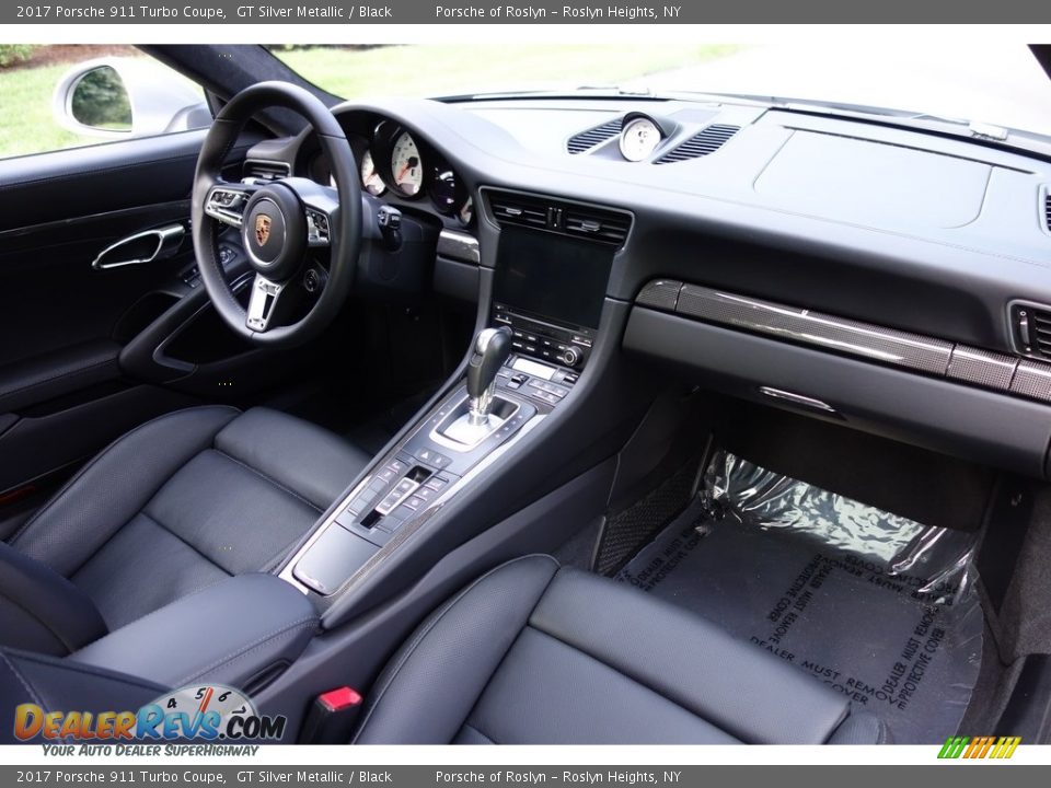 2017 Porsche 911 Turbo Coupe GT Silver Metallic / Black Photo #14