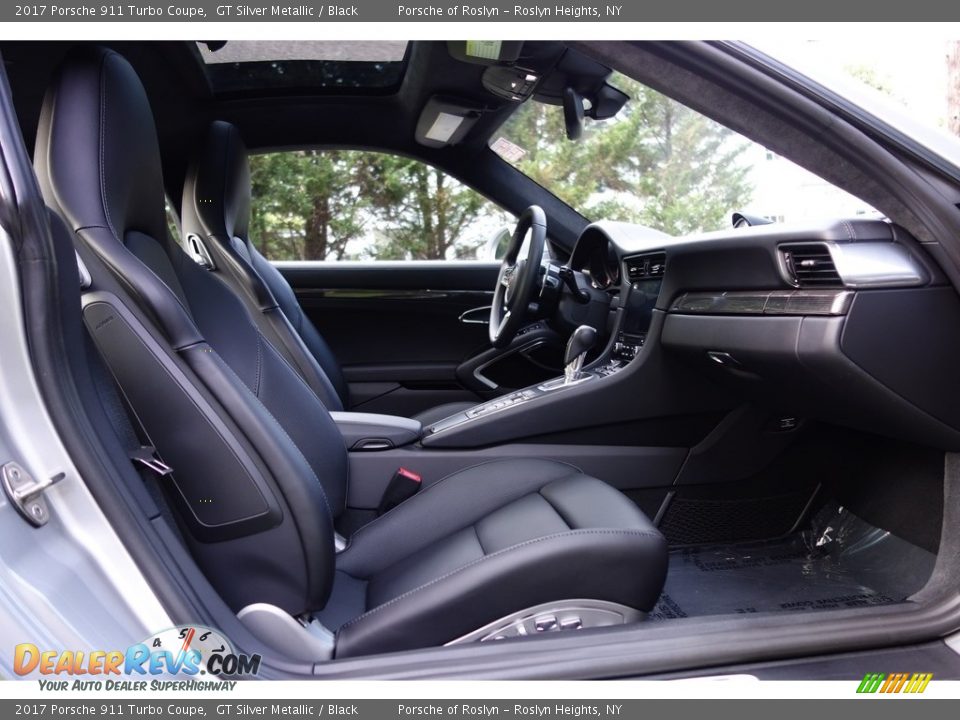 2017 Porsche 911 Turbo Coupe GT Silver Metallic / Black Photo #16