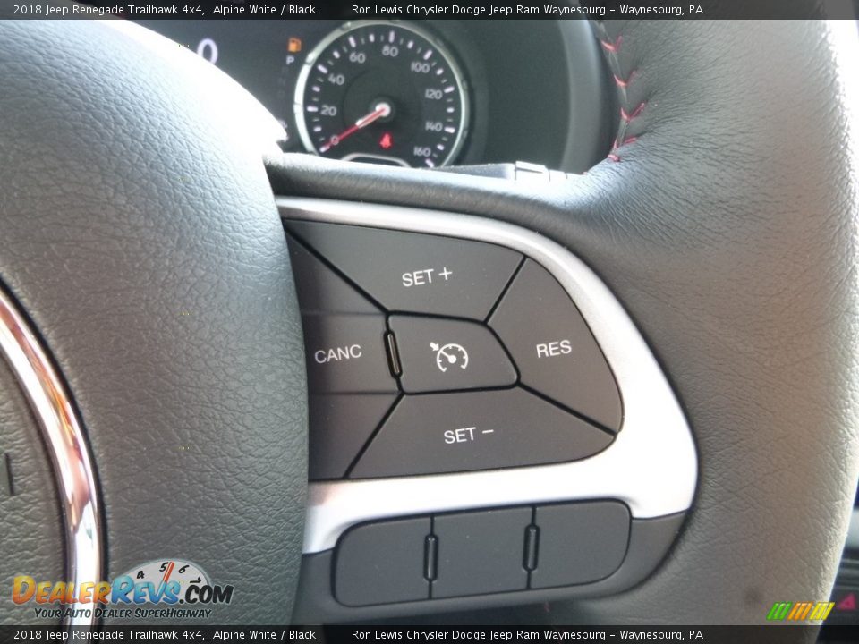 2018 Jeep Renegade Trailhawk 4x4 Alpine White / Black Photo #16