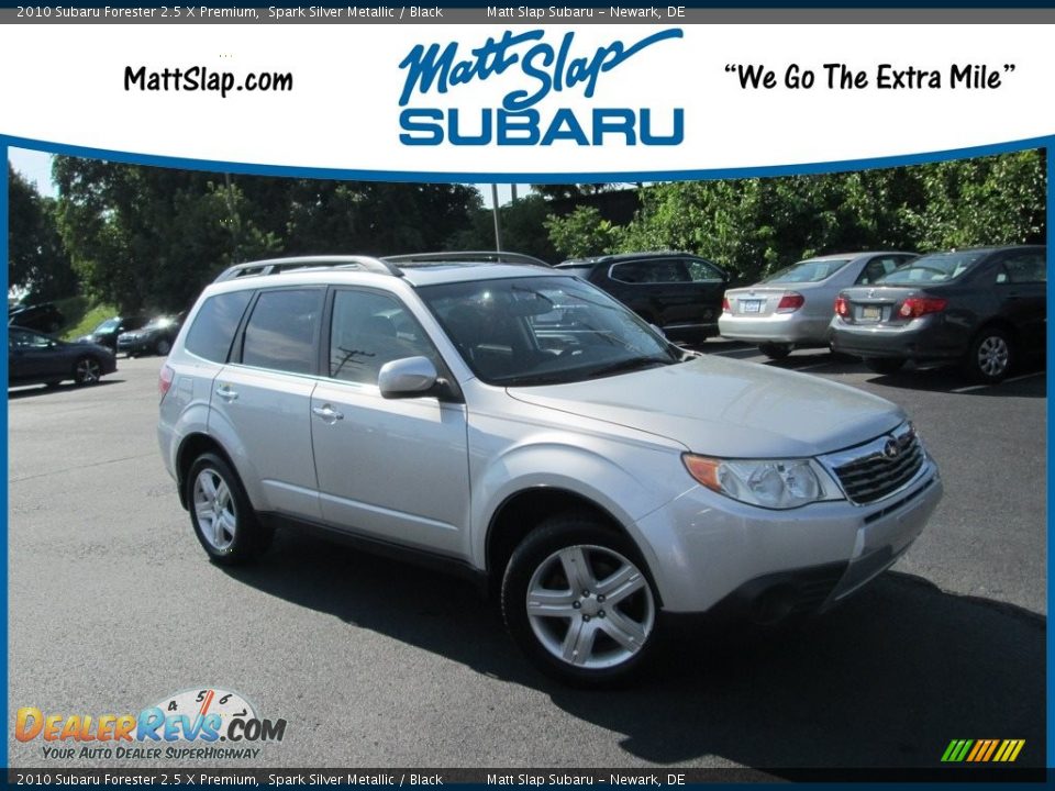 2010 Subaru Forester 2.5 X Premium Spark Silver Metallic / Black Photo #1
