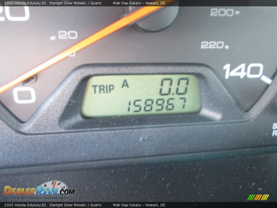 2003 Honda Odyssey EX Starlight Silver Metallic / Quartz Photo #25