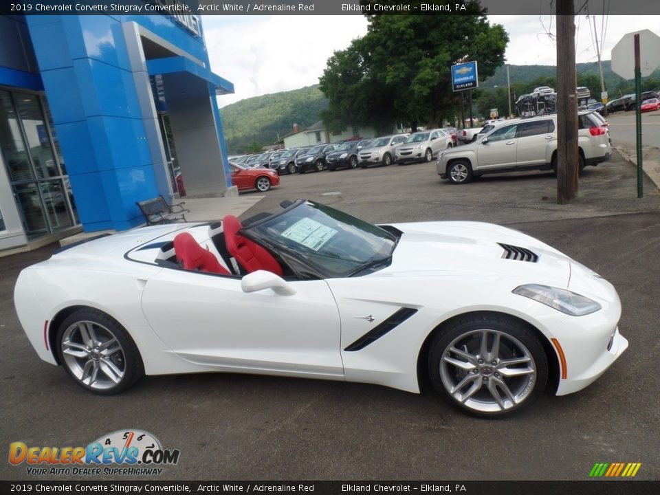 2019 Chevrolet Corvette Stingray Convertible Arctic White / Adrenaline Red Photo #6