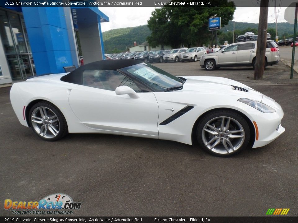 2019 Chevrolet Corvette Stingray Convertible Arctic White / Adrenaline Red Photo #10