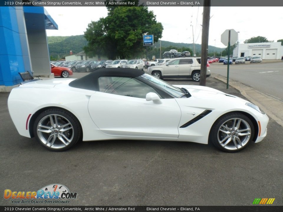 2019 Chevrolet Corvette Stingray Convertible Arctic White / Adrenaline Red Photo #11