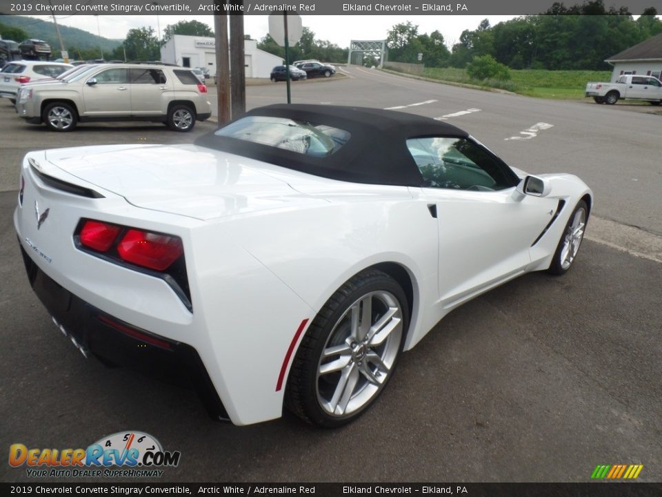2019 Chevrolet Corvette Stingray Convertible Arctic White / Adrenaline Red Photo #12