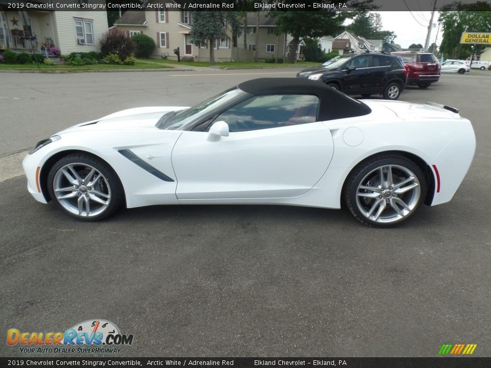 2019 Chevrolet Corvette Stingray Convertible Arctic White / Adrenaline Red Photo #13