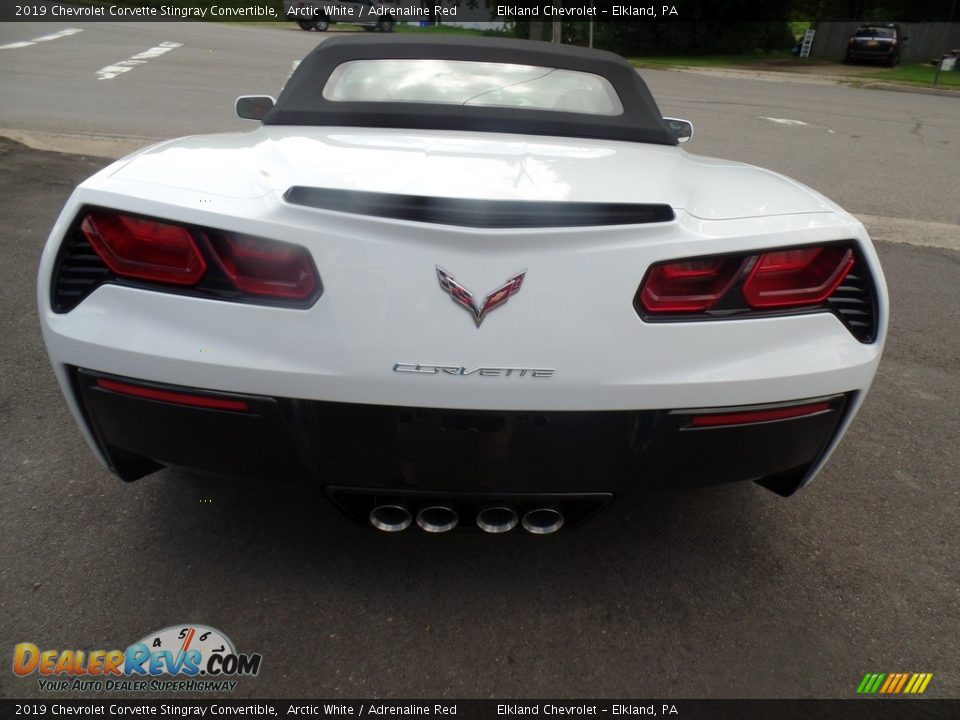 2019 Chevrolet Corvette Stingray Convertible Arctic White / Adrenaline Red Photo #14