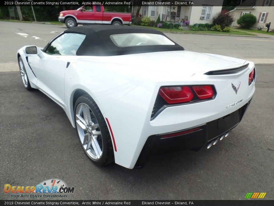 2019 Chevrolet Corvette Stingray Convertible Arctic White / Adrenaline Red Photo #15