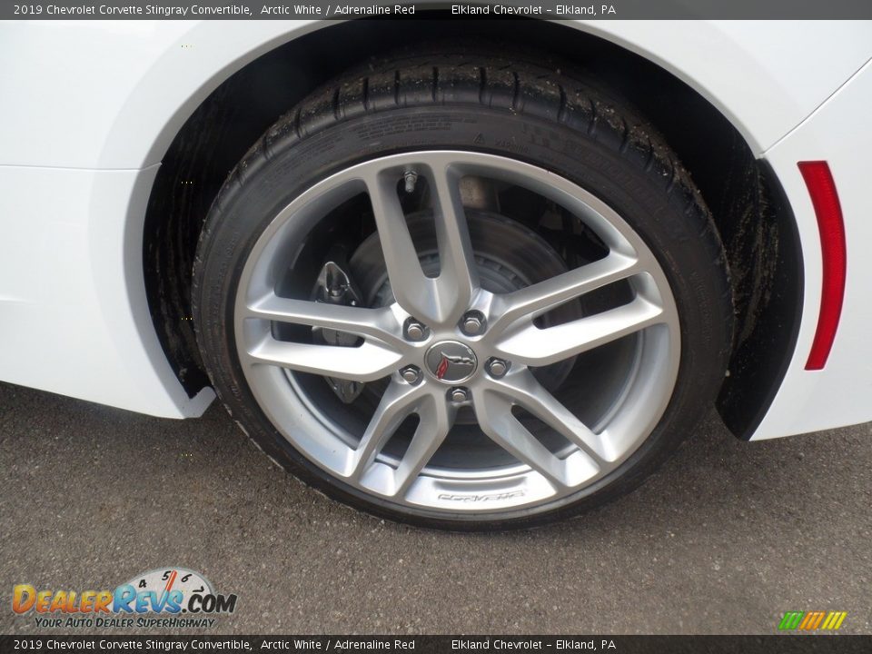 2019 Chevrolet Corvette Stingray Convertible Arctic White / Adrenaline Red Photo #16