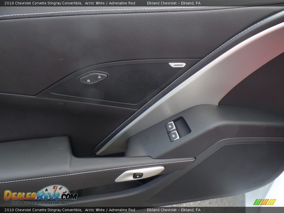 2019 Chevrolet Corvette Stingray Convertible Arctic White / Adrenaline Red Photo #18