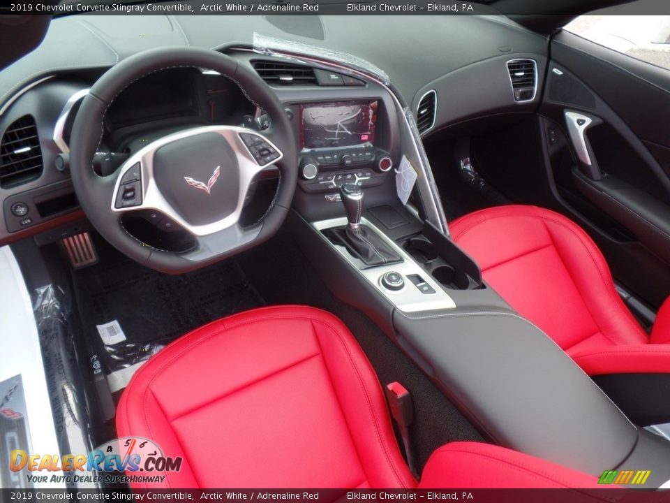 Adrenaline Red Interior - 2019 Chevrolet Corvette Stingray Convertible Photo #20