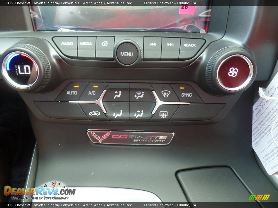 2019 Chevrolet Corvette Stingray Convertible Arctic White / Adrenaline Red Photo #30
