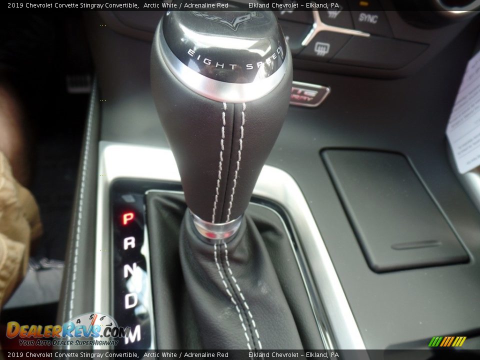 2019 Chevrolet Corvette Stingray Convertible Arctic White / Adrenaline Red Photo #31
