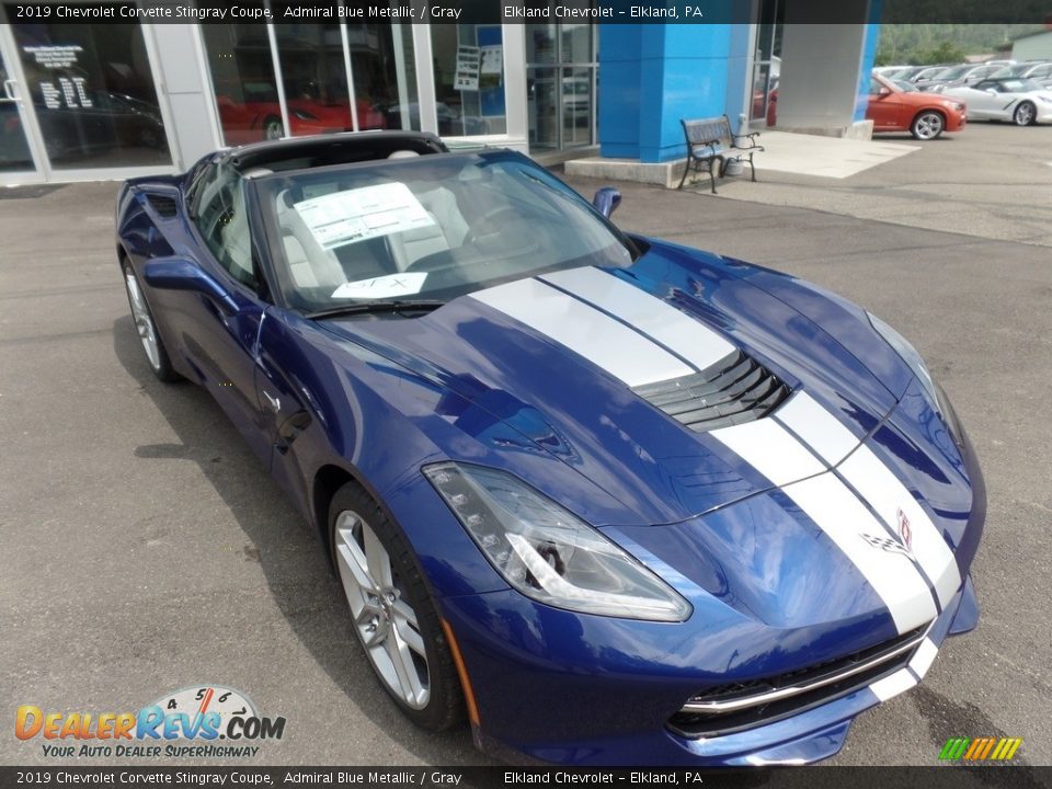 2019 Chevrolet Corvette Stingray Coupe Admiral Blue Metallic / Gray Photo #1
