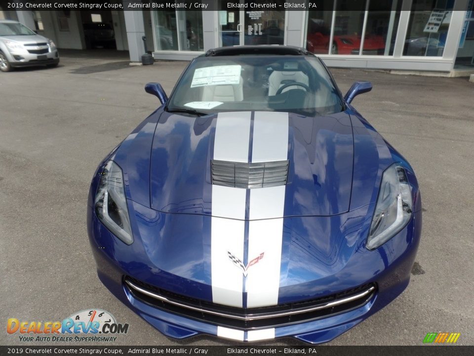 2019 Chevrolet Corvette Stingray Coupe Admiral Blue Metallic / Gray Photo #2