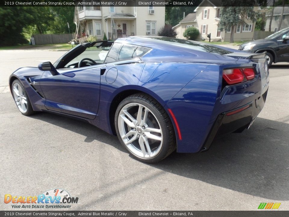 2019 Chevrolet Corvette Stingray Coupe Admiral Blue Metallic / Gray Photo #6