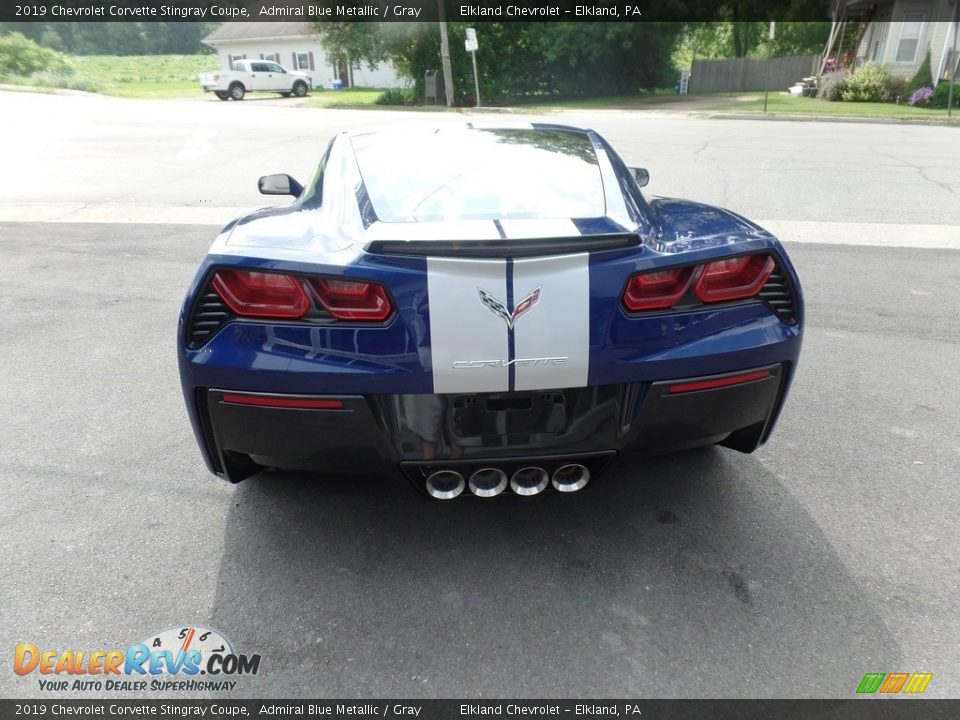 2019 Chevrolet Corvette Stingray Coupe Admiral Blue Metallic / Gray Photo #7