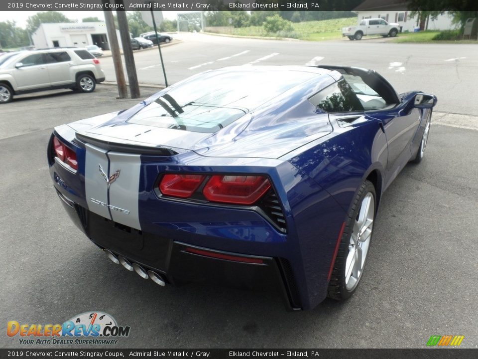 2019 Chevrolet Corvette Stingray Coupe Admiral Blue Metallic / Gray Photo #8