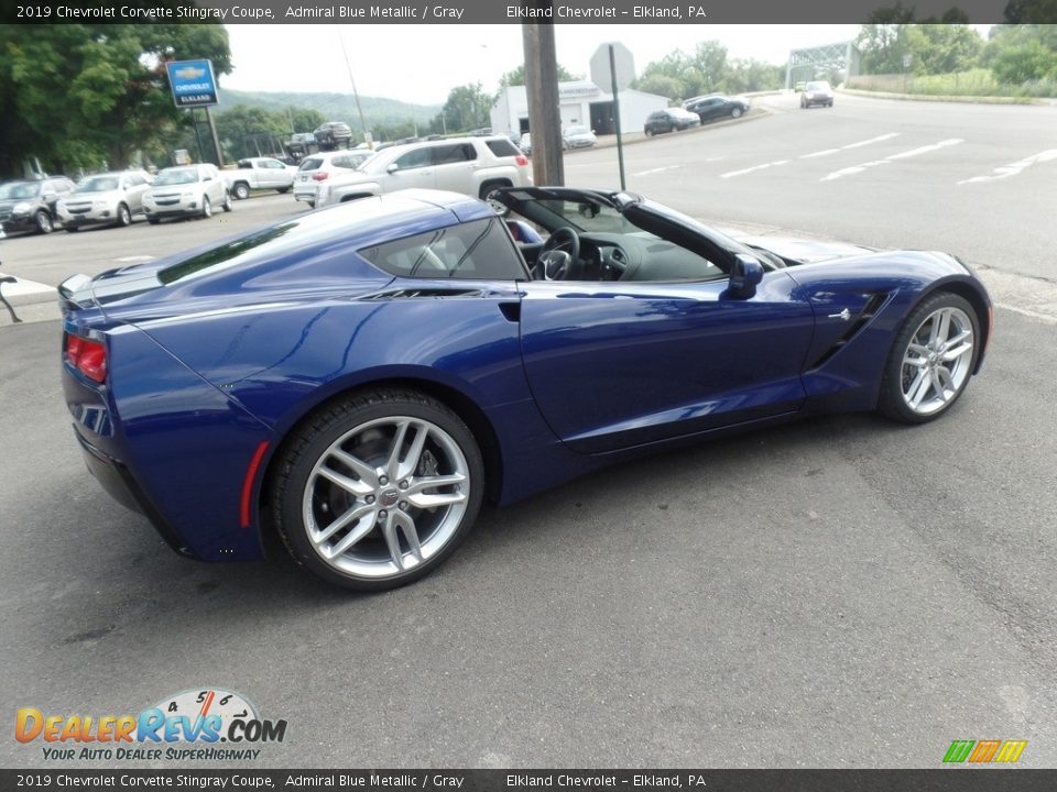 2019 Chevrolet Corvette Stingray Coupe Admiral Blue Metallic / Gray Photo #9