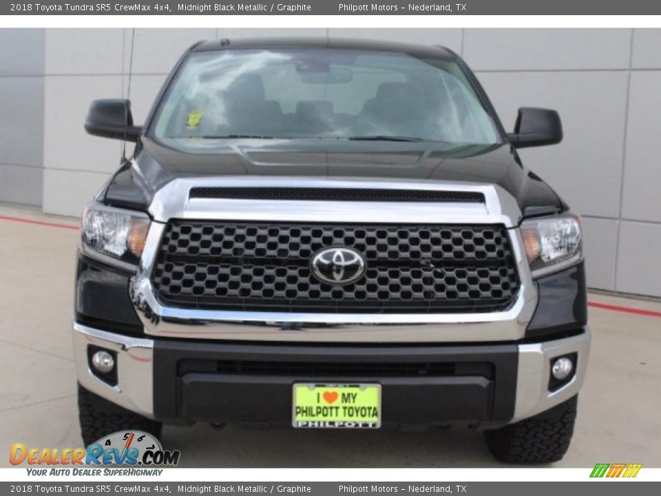 2018 Toyota Tundra SR5 CrewMax 4x4 Midnight Black Metallic / Graphite Photo #2