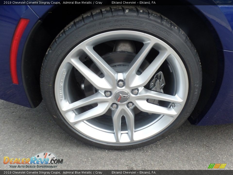 2019 Chevrolet Corvette Stingray Coupe Admiral Blue Metallic / Gray Photo #11