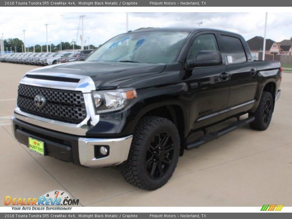 2018 Toyota Tundra SR5 CrewMax 4x4 Midnight Black Metallic / Graphite Photo #3