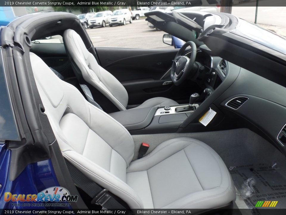 2019 Chevrolet Corvette Stingray Coupe Admiral Blue Metallic / Gray Photo #12