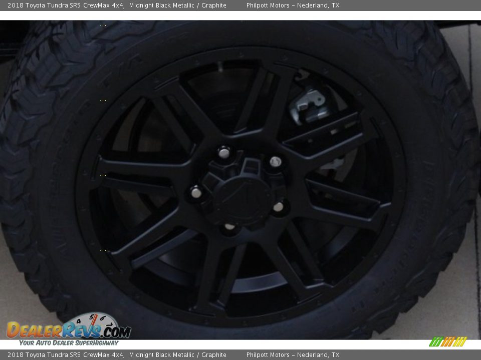 2018 Toyota Tundra SR5 CrewMax 4x4 Midnight Black Metallic / Graphite Photo #5