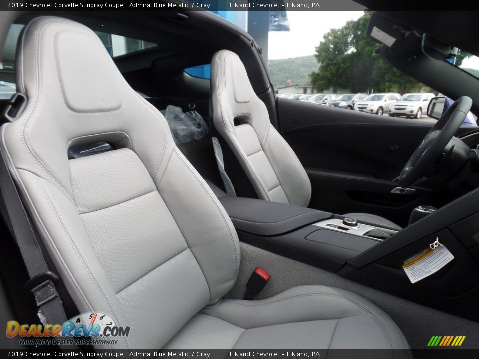 2019 Chevrolet Corvette Stingray Coupe Admiral Blue Metallic / Gray Photo #13