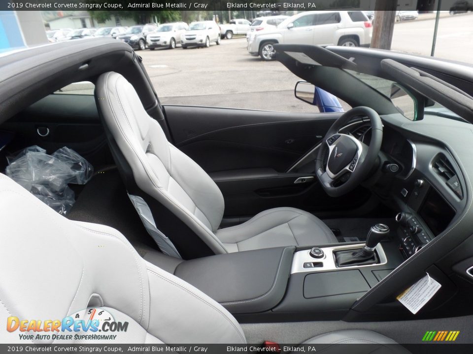 2019 Chevrolet Corvette Stingray Coupe Admiral Blue Metallic / Gray Photo #14