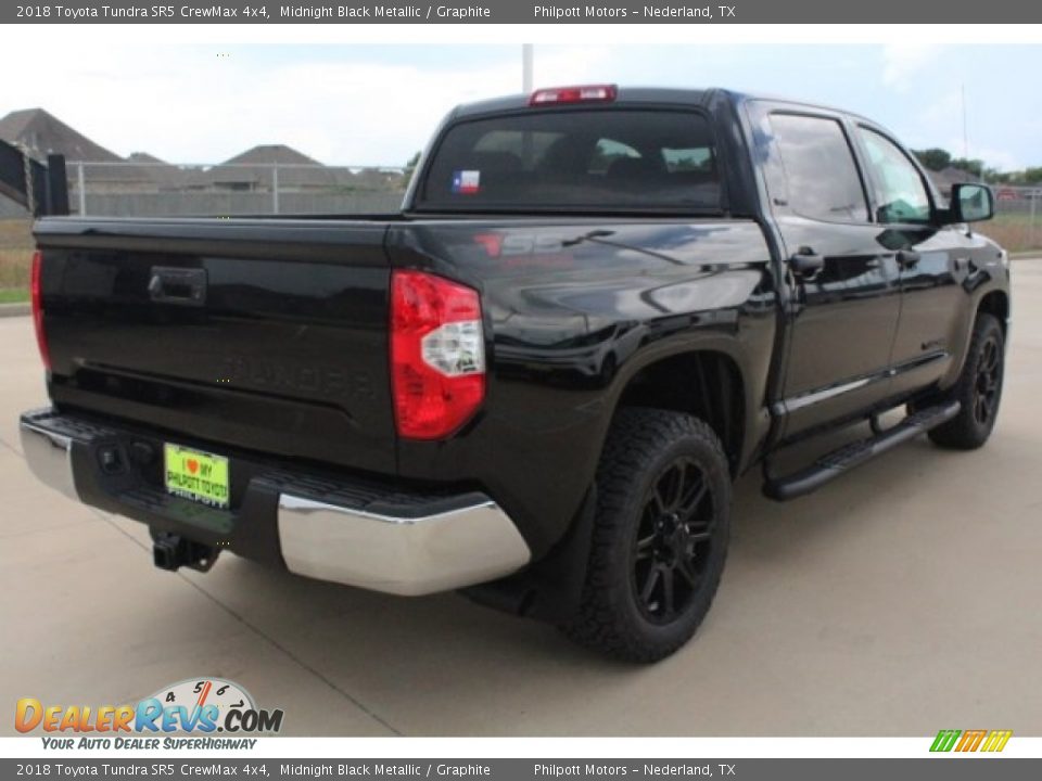 2018 Toyota Tundra SR5 CrewMax 4x4 Midnight Black Metallic / Graphite Photo #8