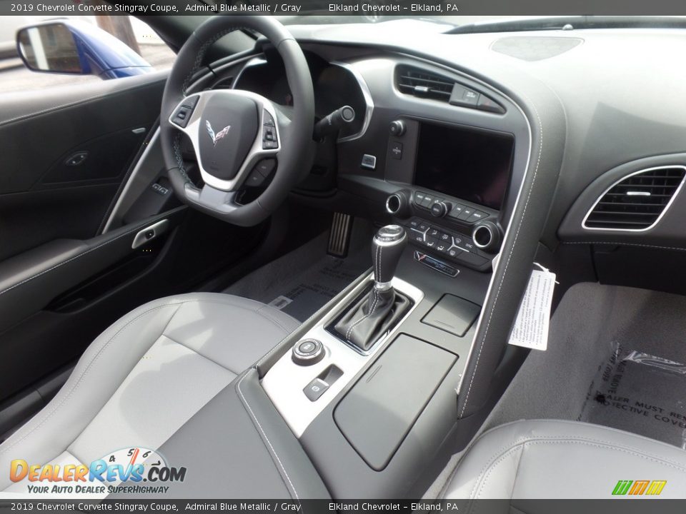 2019 Chevrolet Corvette Stingray Coupe Admiral Blue Metallic / Gray Photo #15