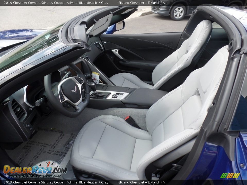 2019 Chevrolet Corvette Stingray Coupe Admiral Blue Metallic / Gray Photo #16