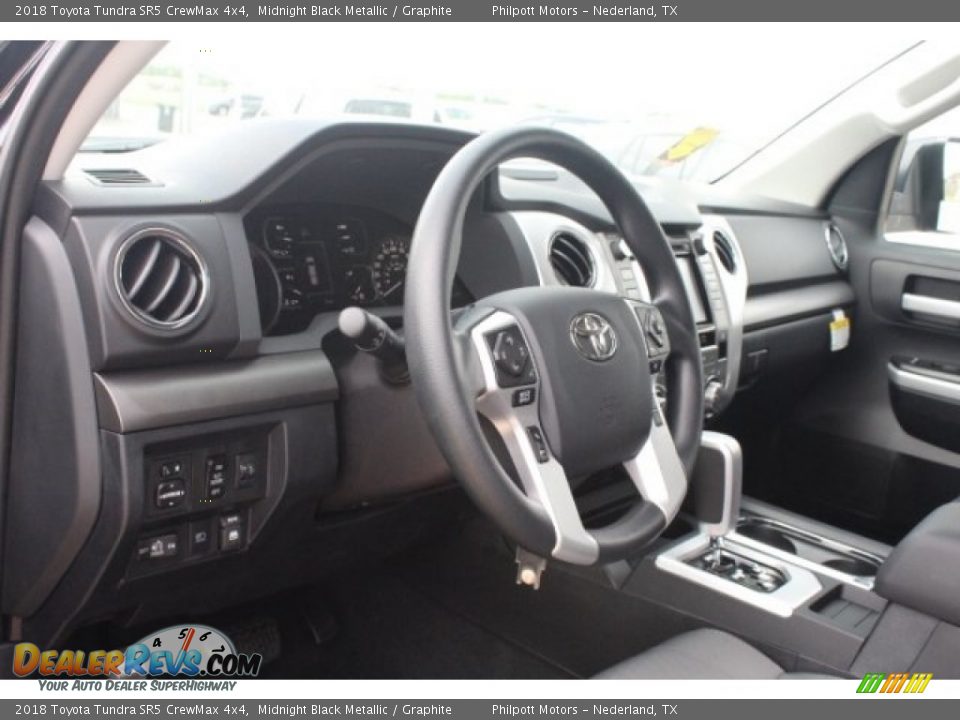 2018 Toyota Tundra SR5 CrewMax 4x4 Midnight Black Metallic / Graphite Photo #13