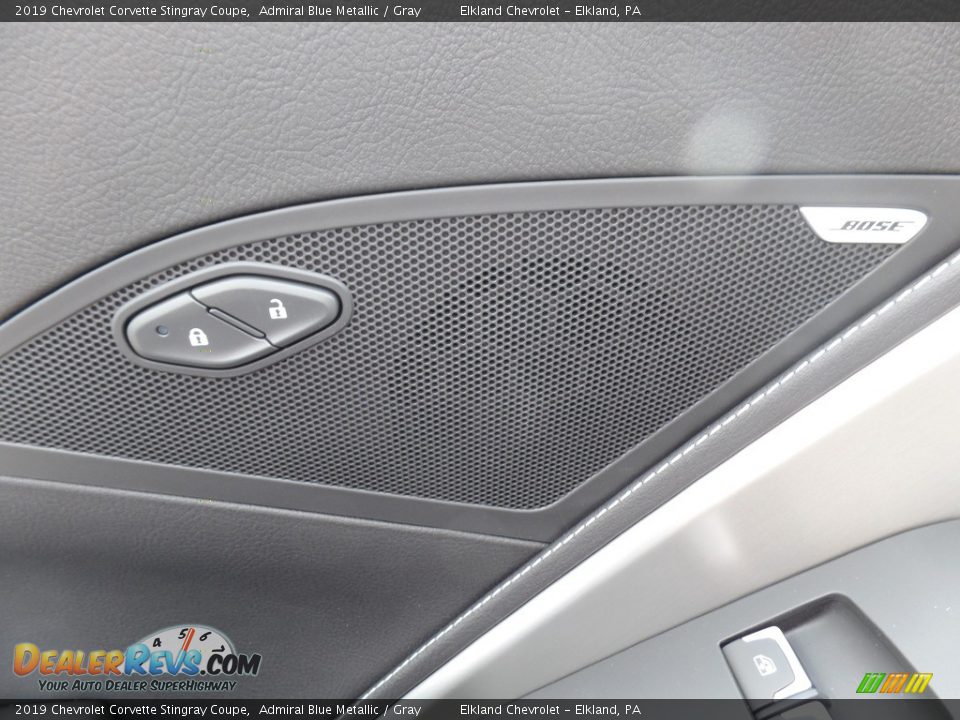 2019 Chevrolet Corvette Stingray Coupe Admiral Blue Metallic / Gray Photo #18