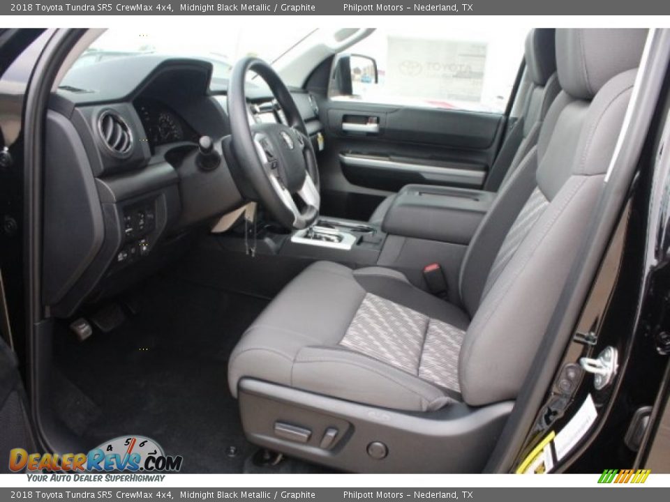 2018 Toyota Tundra SR5 CrewMax 4x4 Midnight Black Metallic / Graphite Photo #14