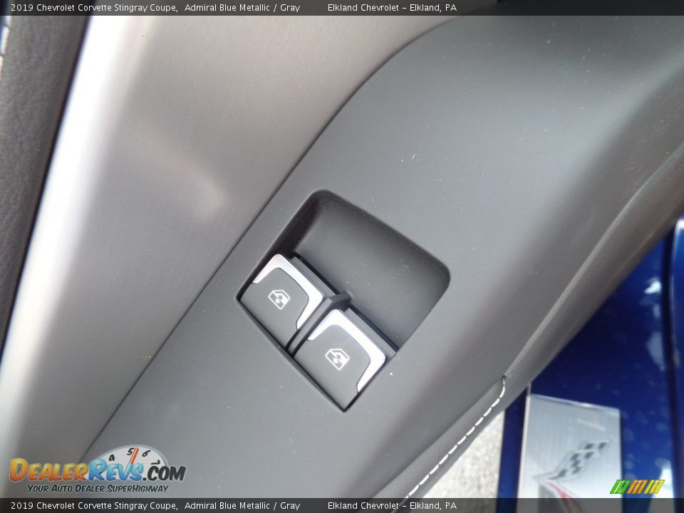 2019 Chevrolet Corvette Stingray Coupe Admiral Blue Metallic / Gray Photo #19