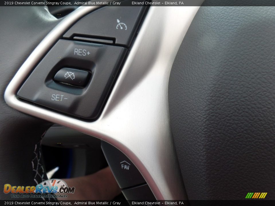 2019 Chevrolet Corvette Stingray Coupe Admiral Blue Metallic / Gray Photo #21