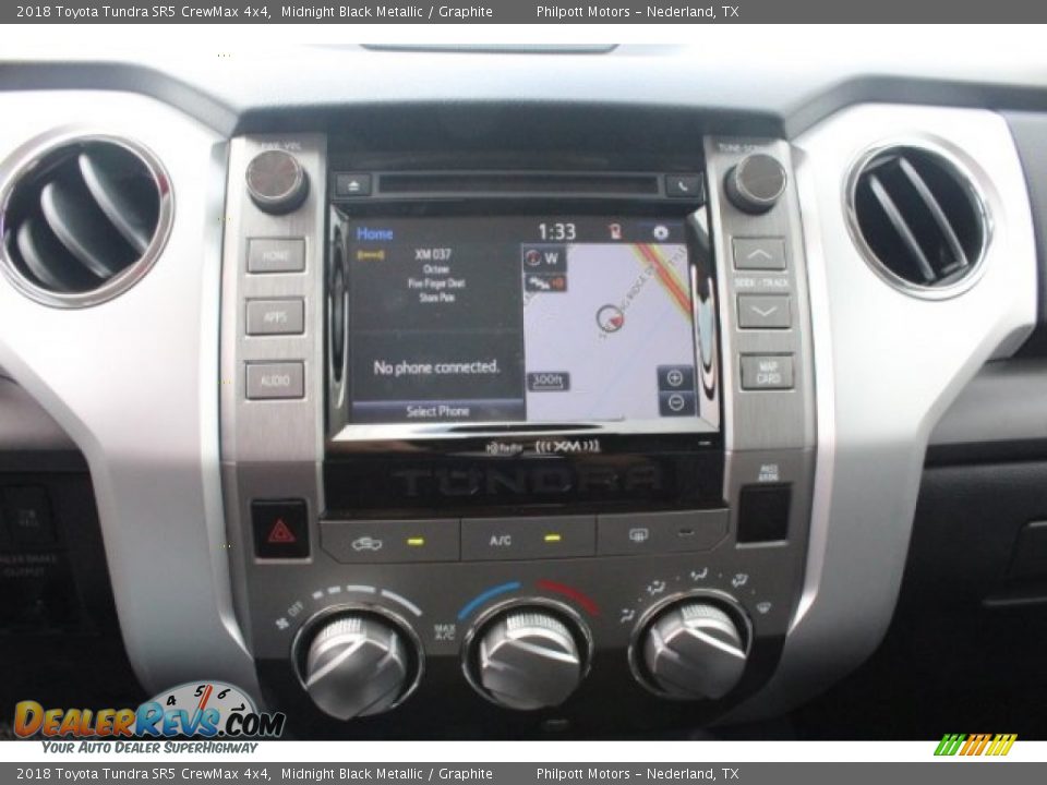 2018 Toyota Tundra SR5 CrewMax 4x4 Midnight Black Metallic / Graphite Photo #17