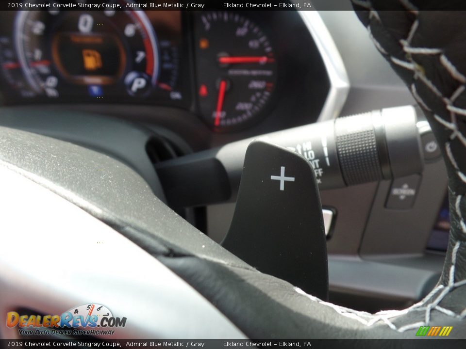 2019 Chevrolet Corvette Stingray Coupe Admiral Blue Metallic / Gray Photo #23