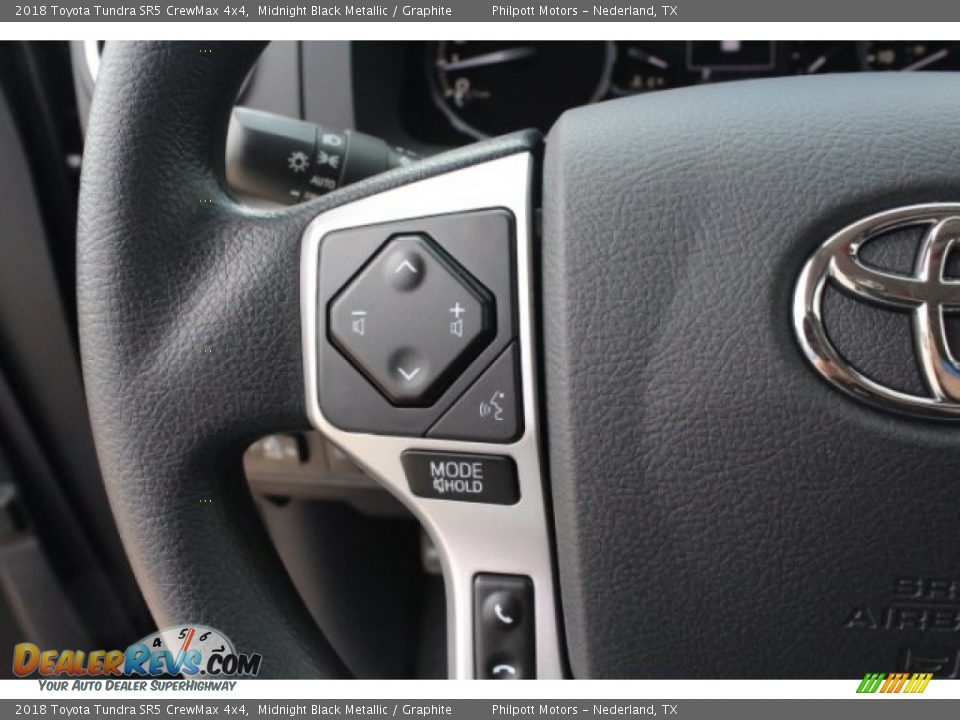 2018 Toyota Tundra SR5 CrewMax 4x4 Midnight Black Metallic / Graphite Photo #19