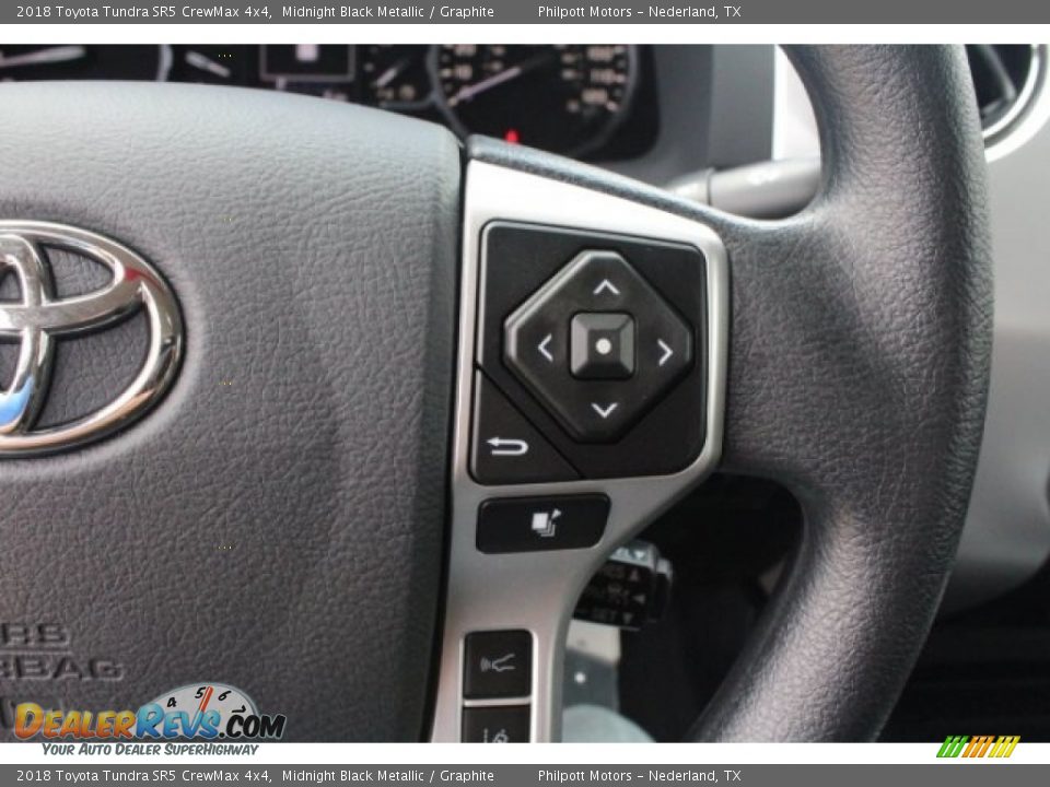 2018 Toyota Tundra SR5 CrewMax 4x4 Midnight Black Metallic / Graphite Photo #20