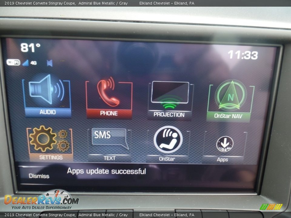 2019 Chevrolet Corvette Stingray Coupe Admiral Blue Metallic / Gray Photo #27