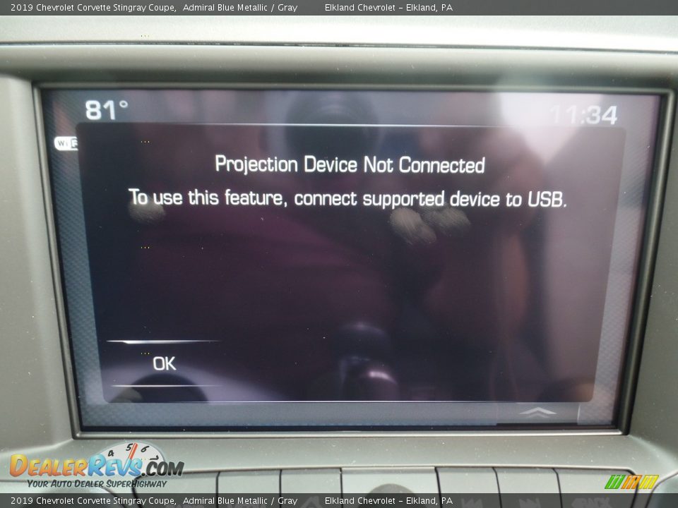 2019 Chevrolet Corvette Stingray Coupe Admiral Blue Metallic / Gray Photo #29